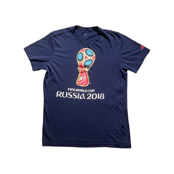 FIFA World Cup Russia 2018 Navy Blue T-Shirt - Picture 1 of 5